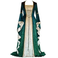 Wofedyo рокли за жени винтидж келтски пода на ренесансова готическа рокля рокля