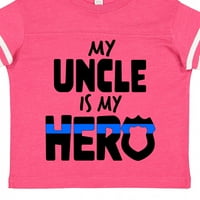 Inktastic My Cickle е моят герой полицейски служител Семеен подарък Toddler Boy или Thddler Girl тениска