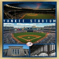 Ню Йорк Янкис-стенен плакат на стадиона с дървена магнитна рамка, 22.375 34