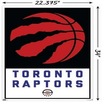 Торонто Раптърс-Плакат С Лого, 22.375 34