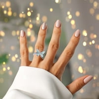 Просвещение под $ Cotonie Елегантен пръстен за кристан просто-сплави бижута аксесоари женски подарък за личност