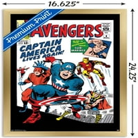 Marvel Comics - Avengers - Captain America - Comic Cover # Wall Poster, 14.725 22.375