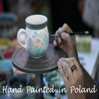 Полмедийска полска керамична чаша за кафе на комари