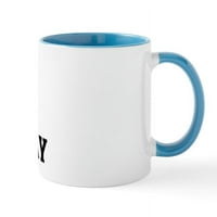 Cafepress - Обичам халба в четвъртък - унция керамична чаша - чаша за новост кафе чай
