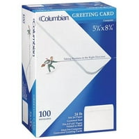 Columbian, Quaco298, пликове за поздравителна картичка за уплътнение, кутия, бяло
