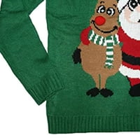 Приятели на Дядо Коледа и елени завинаги женски коледна пуловер грозен пуловер