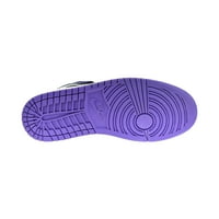 Air Jordan Mid Men's Shoes Court Purple-Black-White 554724-095