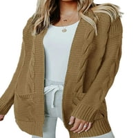 Niuer Knit пуловер Кардиган за жени ежедневни отворени предни разхлабени палто от изстрелване