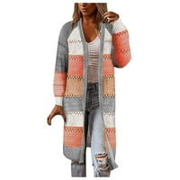 Dtydtpe Cardigan за жени, жилетка удобен стилен шевове пуловер Небрежен дълъг кардиган дамски върхове с дълъг ръкав зимни палта