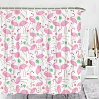 Фламинго водоустойчив полиестер плат фламинго душ завеса водоустойчива кука завеса за баня фламинго баня вана декор