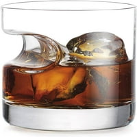 Стъкло за уиски на пура - старомодни очила с уиски с вдлъбнатина за почивка, подаръци за мъже
