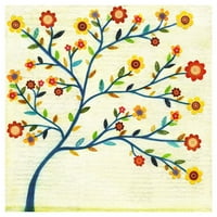 Marmont Hill Indigo Tree от Sascalia Painting Print на увито платно
