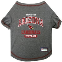 Домашни любимци първа тениска за домашни любимци на НФЛ Аризона Кардиналс. Лицензирана Тениска без бръчки за кучета и котки. Футболна