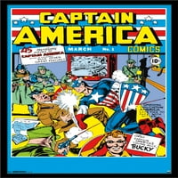 Marvel Comics - Captain America - Cover Wall Poster, 24 36
