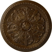 Екена Милуърк 7 8 од 1 2 П Суиндън таван медальон, ръчно рисуван корен бира пращене