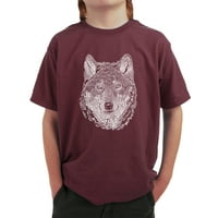 Тениска на поп арт момче -арт - вълк