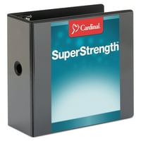 Cardinal SuperStrength Clearvue Заключване на наклона -D пръстен, 5 капачка, 1 2, черен -CRD10901