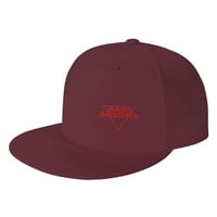Cepten Men's & Women Hip Hop Street Style с лого на Гари Мур регулируемо бейзбол плоска шапка тъмно червено