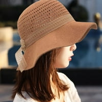 CXDA Sun Hat Ръчно изработено ръчно ръчно избухване на плетен плетен ул.