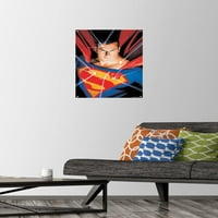 Комикси - Superman - Портретен плакат за стена с бутални щифтове, 14.725 22.375