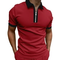 Мъжки лятна тениска с масивна печат спускаща яка с къси ръкави тениски тениска лъжичка шия с дълъг ръкав ризи за мъже