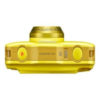 Никон Кулпи с-цифрова камера-компактен-10. МР-720п-оптично увеличение-подводно до 16 фута - жълто