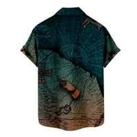 PEDORT Мъжки ризи за голф с активни облекла за мъже за мъже къси ръкави влага влага ризи летни ежедневни върхове синьо, m