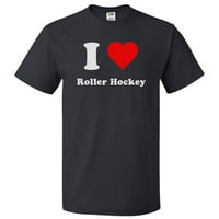 Любовна ролка хокей тениска i сърдечен ролка хокей на тениски подарък