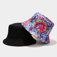 Обратима отпечатана кофа за кофа слънчева шапка, опаковъчен риболов на двойно облекло на външна шапка на външна шапка летни плажни