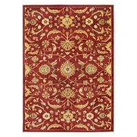 Традиционен килим-наследствена полипропилен, 2850гр кв. м-червено злато-цвят:Червено злато, дизайн: традиционен, форма: голям