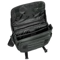 Тасманийски Тайгър Тас Кейс, компактно куфарче под прикритие, куриерска чанта, система за Моле, ципове за як, Черно