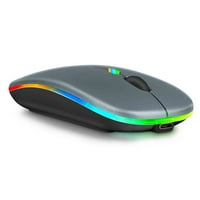 2.4GHz & Bluetooth мишка, акумулаторна безжична мишка за Tecno Pouvoir Pro Bluetooth безжична мишка за лаптоп Mac компютърен таблет