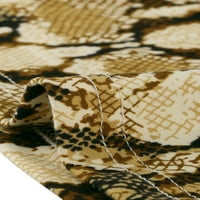 Уникални изгодни Дамски Плюс размер Дълъг ръкав леопард печат Асиметрична подгъв жилетка