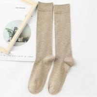 Yinguo дамски дълги чорапи чисти цветни чорапи купчини чорапи