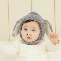 Бебешка шапка топла вълнена шапка през есента и зимата за момчета и момичета бебешка шапка 6-12- месечна детска вълнена шапка