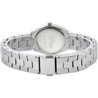 Мики Маус Дамски Форталеза часовник от неръждаема стомана, сребърна гривна