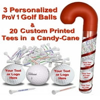 потребителски пров голф топки рафинирани в Тийс бонбони-тръстика опаковки