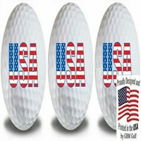 Американски флаг голф топки дизайн от GBM Golf