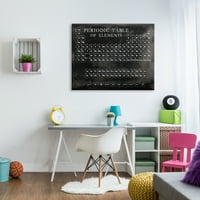 Ступел Индриес Реколта периодична таблица на елементи Затруднени Черно бяло, 36, дизайн от Вижън студио