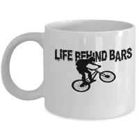 Живот зад барове чаши кафе за колоездач и любители на цикъла - чаши за бяло кафе Oz