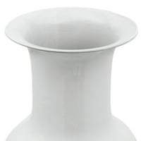 36 Висока бяла порцеланова ваза