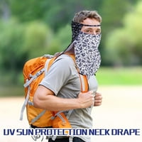 Защита на слънцето Драпиране на шията UV драпи Paisley Neck Protector Face Cover Cover за жени за мъже Риболов на открито