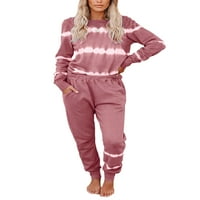 Lumento жени върхове и шезлонги Панталон пижами комплект strpied нощни дрехи pjs плюс размер