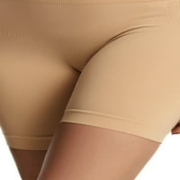 Жените оперени къси панталони за контрол на тялото на корема с висока талия с висока талия на талията