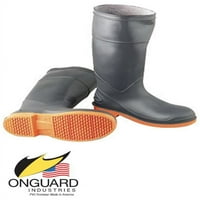 Onguard Industries размер Surefle Grey 16 '' PVC устойчиви ботуши на коляното с предпазна оранжева подметка, стоманен пръст и