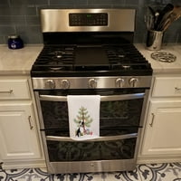 Pit Bull Black Коледна кърпа за бяла кухня