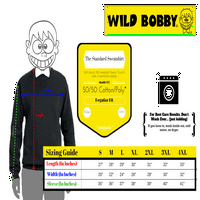 Wild Bobby, Бог е моят съдия Smokey Grey Skull Dark Pop Culture Unise Crewneck Графична суичър, неоново розово, 2XL