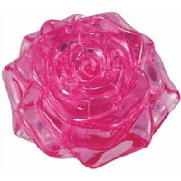 3D кристален пъзел, розова роза