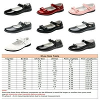 Ferndule Kids Flat Shoes Comfort Flats Кръг пръст Мери Джейн Лека вълшебна лента рокля Кражици Момиче принцеса обувки за обувки