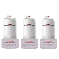 Докоснете Basecoat Plus Clearcoat Plus Primer Spray Paint Kit, съвместим с чисто бяла Jetta Volkswagen